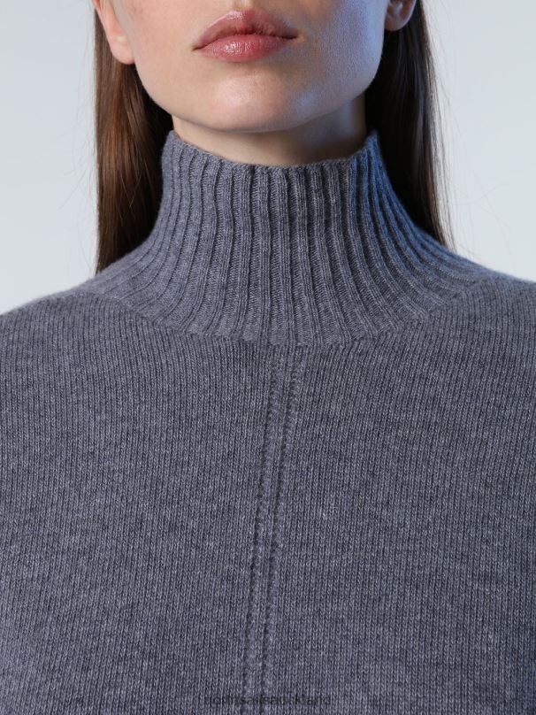 CASHMERE BLEND JUMPER Medium grey melange Clothing Women X20HV1371 North Sails