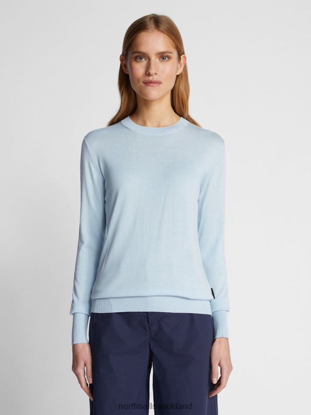 COTTON AND ALOE JUMPER Cool blue Clothing Women X20HV1521 North Sails