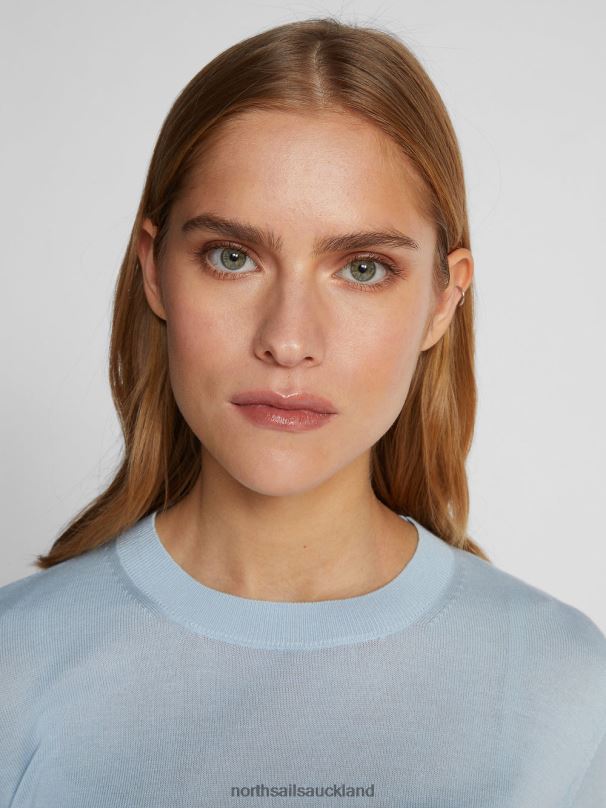 COTTON AND ALOE JUMPER Cool blue Clothing Women X20HV1521 North Sails