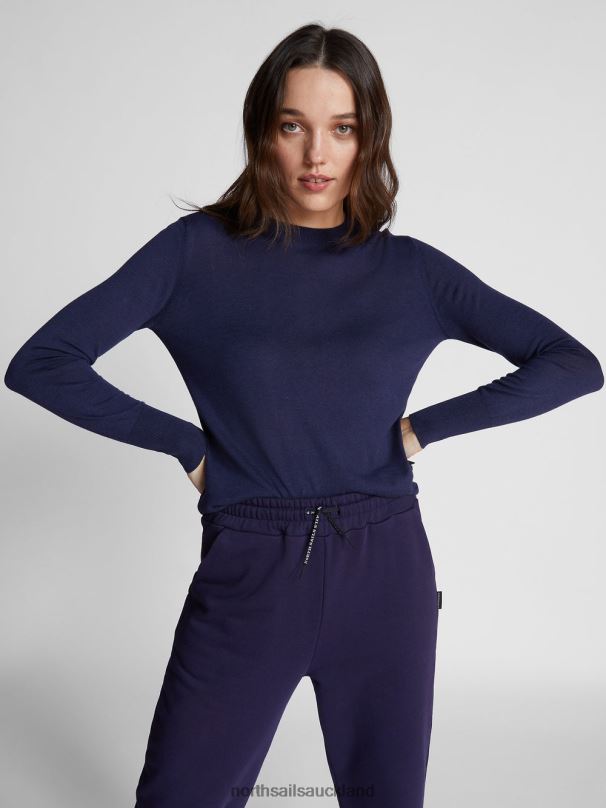 COTTON AND ALOE JUMPER Midnight blue Clothing Women X20HV1522 North Sails