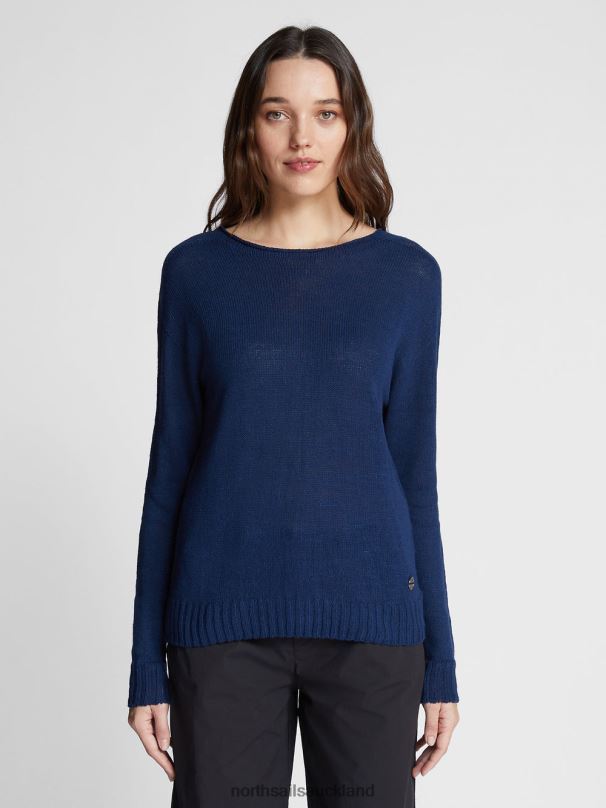 CREW-NECK JUMPER Midnight blue Clothing Women X20HV1455 North Sails
