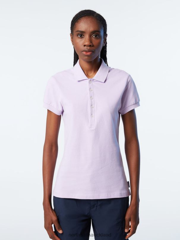 POLO SHIRT WITH LONG PLACKET Lilac bloom Clothing Women X20HV548 North Sails