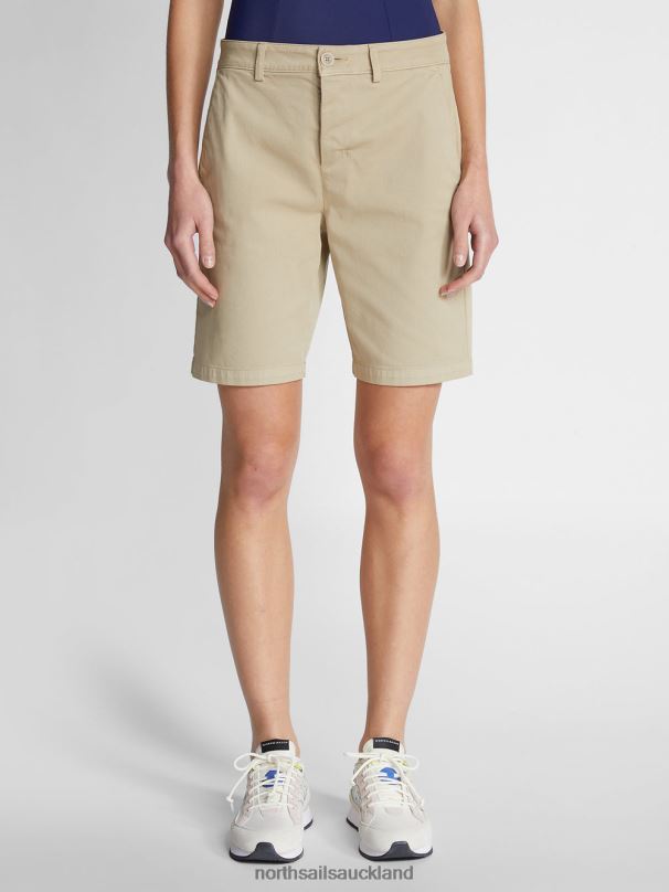 GABARDINE CHINO SHORTS Beige Clothing Women X20HV1451 North Sails