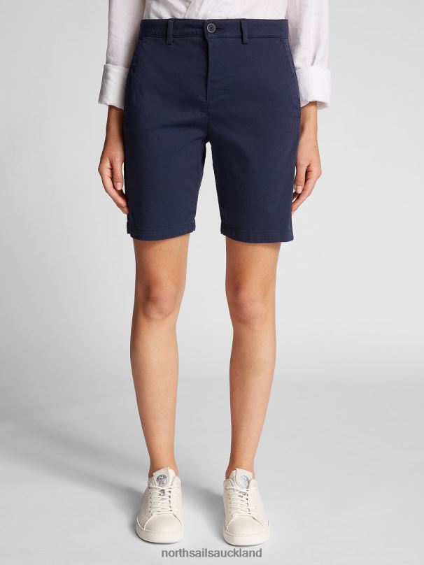 GABARDINE CHINO SHORTS Midnight blue Clothing Women X20HV1452 North Sails