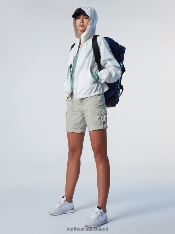 ORGANIC COTTON CARGO SHORTS Agate grey Clothing Women X20HV627 North Sails