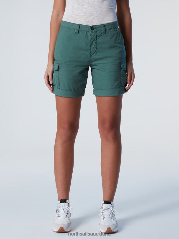 ORGANIC COTTON CARGO SHORTS Military green Clothing Women X20HV626 North Sails