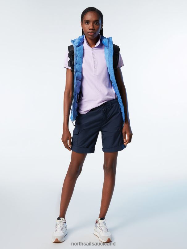 ORGANIC COTTON CARGO SHORTS Navy blue Clothing Women X20HV625 North Sails