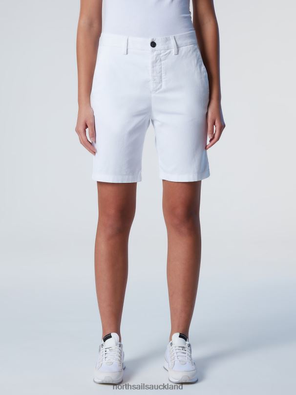 ORGANIC COTTON CHINO SHORTS White Clothing Women X20HV620 North Sails