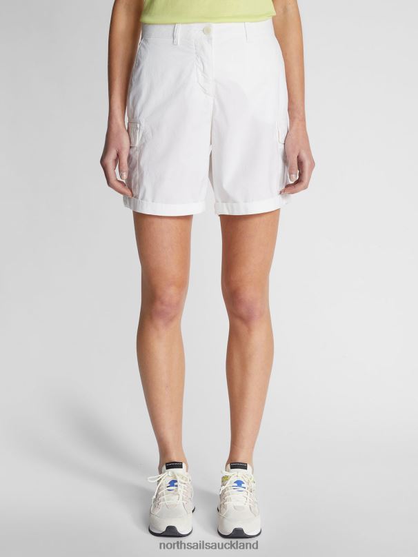 POPLIN CARGO SHORTS White Clothing Women X20HV1506 North Sails