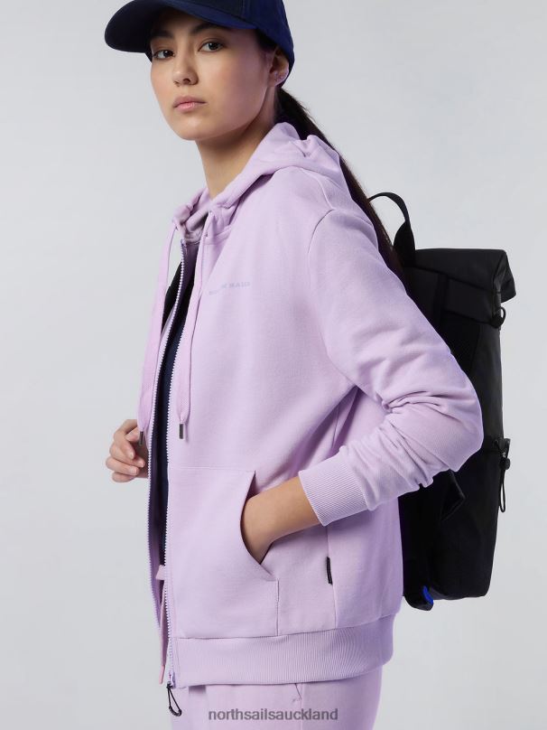 HOODIE WITH CHEST PRINT Lilac bloom Clothing Women X20HV604 North Sails