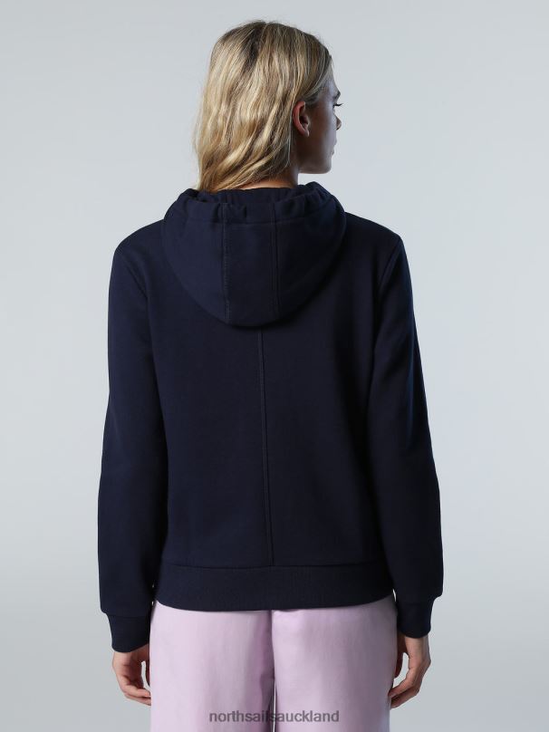 HOODIE WITH CHEST PRINT Navy blue Clothing Women X20HV603 North Sails