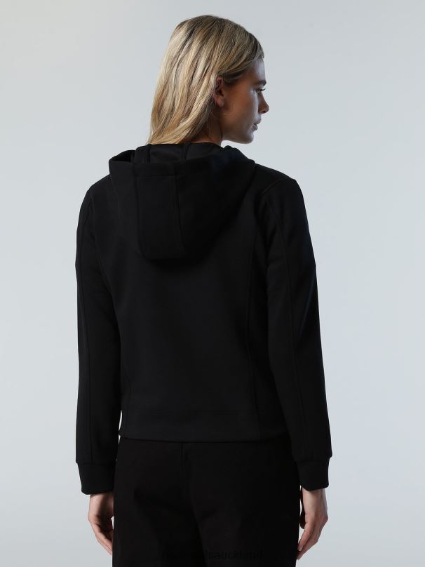 MODAL PEACHSKIN HOODIE Black Clothing Women X20HV600 North Sails