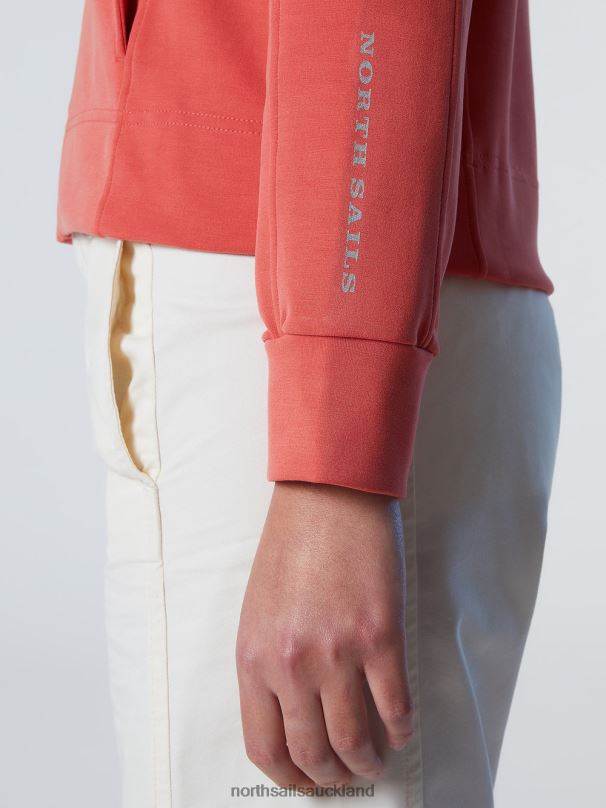 MODAL PEACHSKIN HOODIE Paprika Clothing Women X20HV599 North Sails