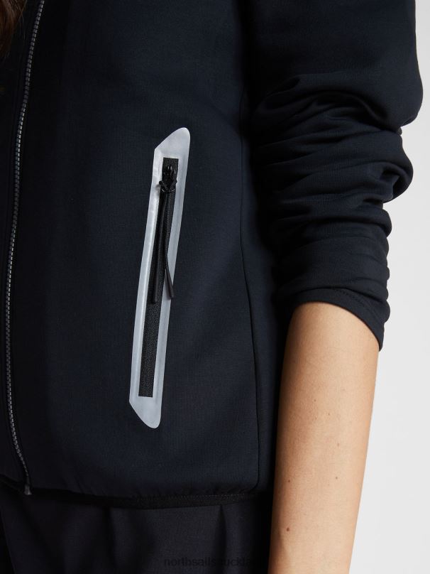 RECYCLED SCUBA SWEATSHIRT Black Clothing Women X20HV1532 North Sails