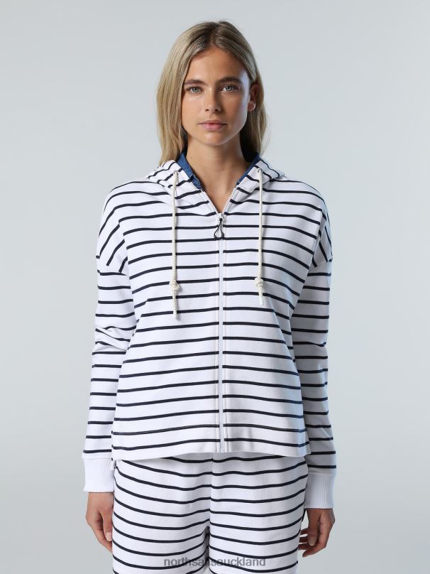 STRIPED DRAWSTRING HOODIE Combo 1 Clothing Women X20HV601 North Sails