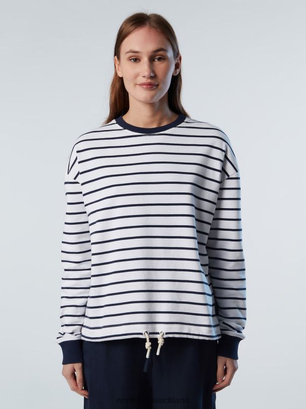 STRIPED DRAWSTRING SWEATSHIRT Combo 1 Clothing Women X20HV595 North Sails
