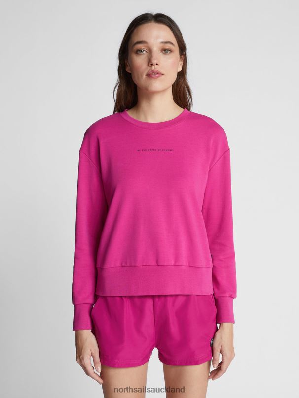 SWEATSHIRT WITH LETTERING Orchid Clothing Women X20HV1488 North Sails