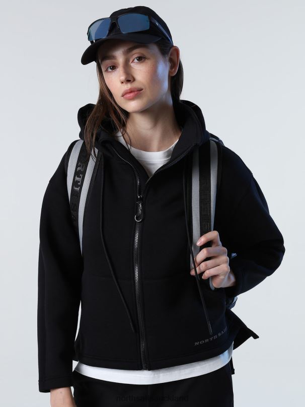 ZIP-UP SCUBA SWEATSHIRT Black Clothing Women X20HV1373 North Sails