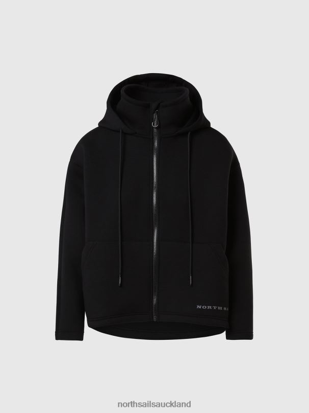 ZIP-UP SCUBA SWEATSHIRT Black Clothing Women X20HV1373 North Sails