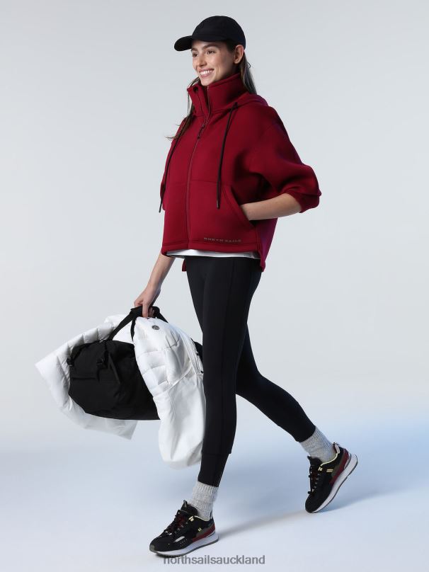 ZIP-UP SCUBA SWEATSHIRT Deep cherry Clothing Women X20HV1372 North Sails