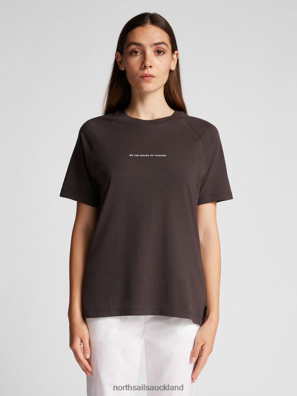 COTTON AND BAMBOO T-SHIRT Phantom Clothing Women X20HV1472 North Sails