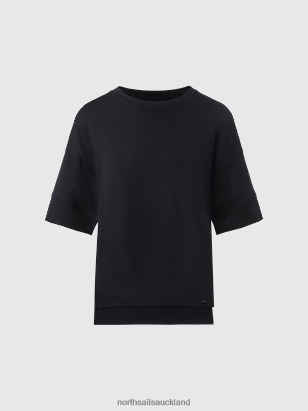 DROPPED-SHOULDER TOP Black Clothing Women X20HV594 North Sails