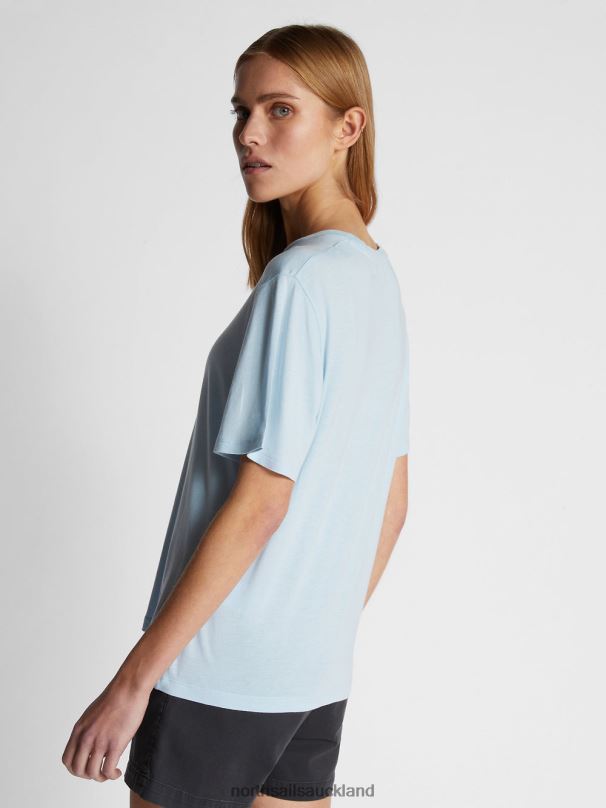 FREE THE SEA T-SHIRT Cool blue Clothing Women X20HV1466 North Sails
