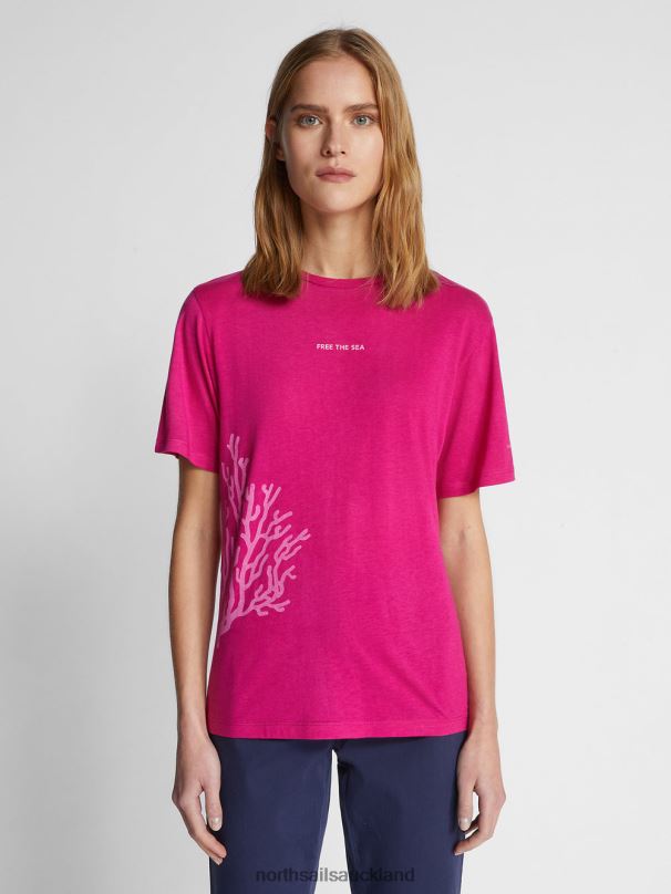 FREE THE SEA T-SHIRT Orchid Clothing Women X20HV1468 North Sails