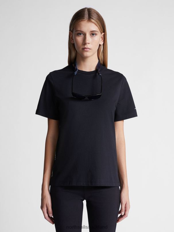 ORGANIC COTTON T-SHIRT Black Clothing Women X20HV1549 North Sails