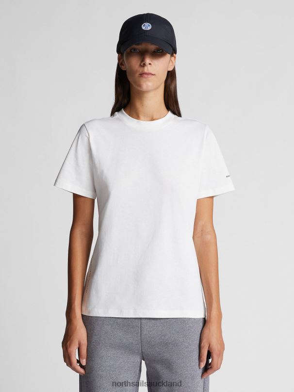 ORGANIC COTTON T-SHIRT Marshmallow Clothing Women X20HV1545 North Sails
