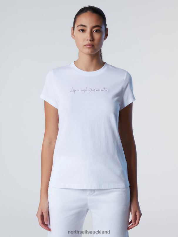 T-SHIRT WITH EMBROIDERY White Clothing Women X20HV550 North Sails
