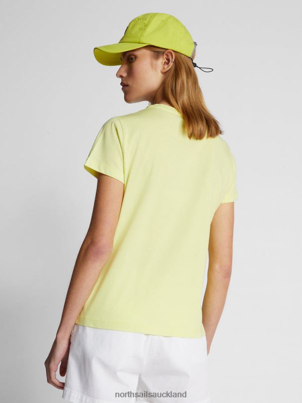 T-SHIRT WITH LETTERING Light sulphur Clothing Women X20HV1493 North Sails