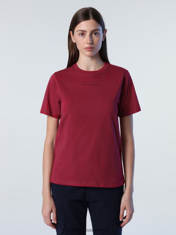 T-SHIRT WITH PRINTED LETTERING Deep cherry Clothing Women X20HV1399 North Sails