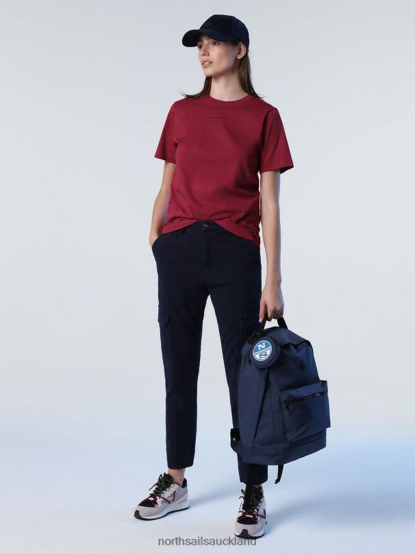 T-SHIRT WITH PRINTED LETTERING Deep cherry Clothing Women X20HV1399 North Sails