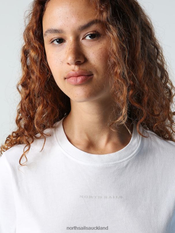 T-SHIRT WITH PRINTED LETTERING Marshmallow Clothing Women X20HV1398 North Sails