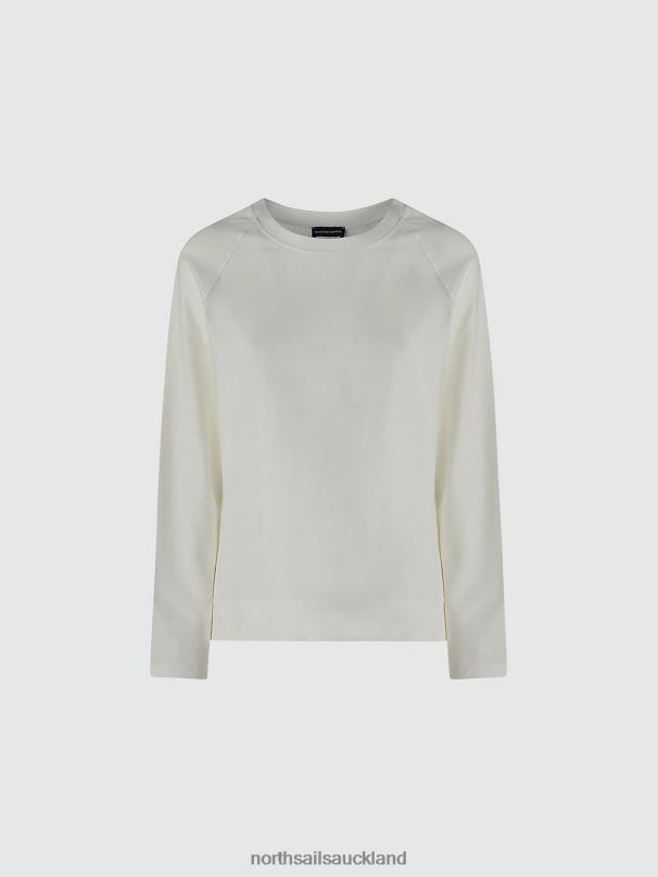 T-SHIRT WITH RAGLAN SLEEVES Marshmallow Clothing Women X20HV1412 North Sails