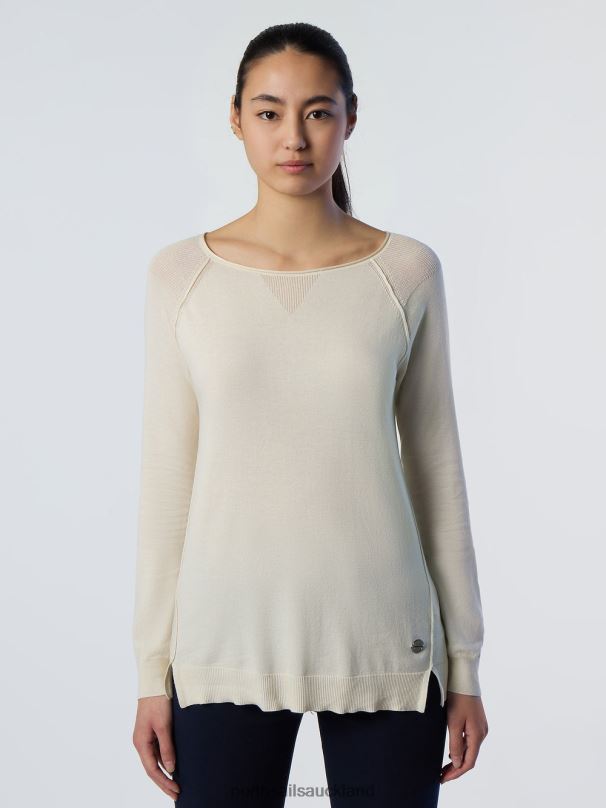 ALOE BOAT-NECK TOP Alomond cream Clothing Women X20HV577 North Sails