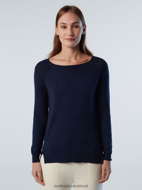 ALOE BOAT-NECK TOP Navy blue Clothing Women X20HV576 North Sails