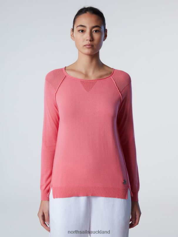 ALOE BOAT-NECK TOP Tea rose Clothing Women X20HV575 North Sails