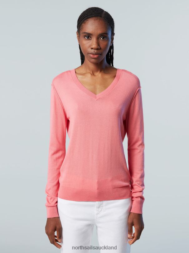 ALOE V-NECK TOP Tea rose Clothing Women X20HV566 North Sails