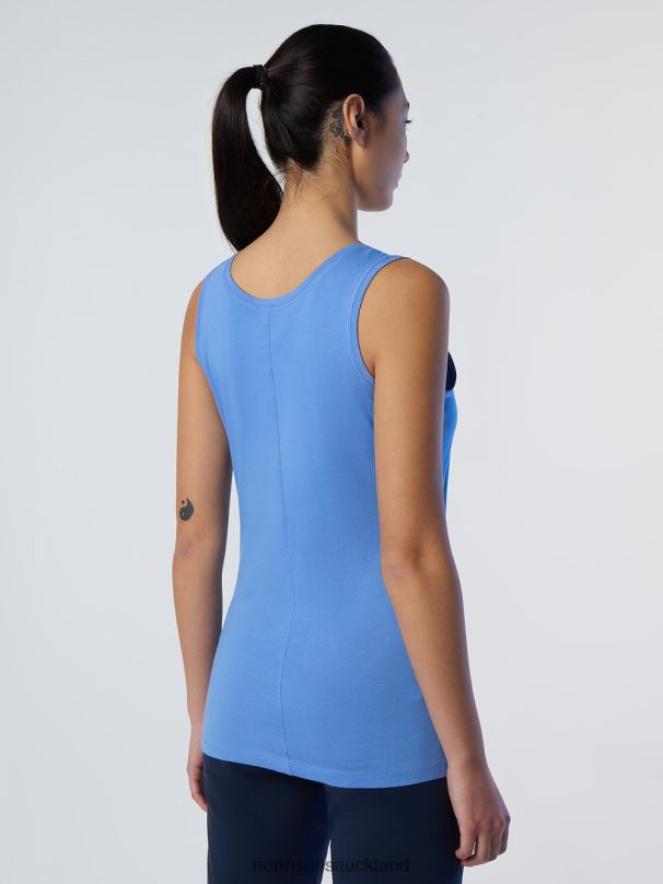 BAMBOO TANK TOP Cornflower blue Clothing Women X20HV564 North Sails