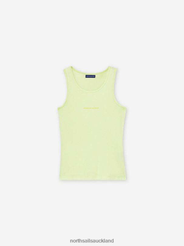 COTTON AND BAMBOO TANK TOP Light sulphur Clothing Women X20HV1481 North Sails