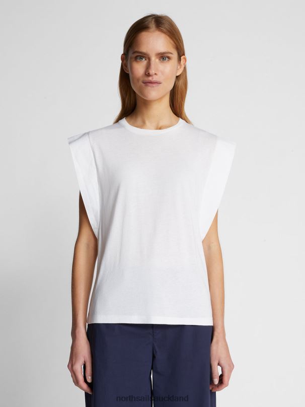 COTTON AND BAMBOO TOP White Clothing Women X20HV1485 North Sails