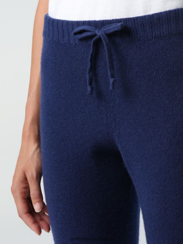 CASHMERE BLEND TROUSERS Navy blue Clothing Women X20HV1432 North Sails