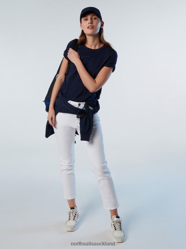 ORGANIC COTTON DENIM JEANS White Clothing Women X20HV606 North Sails