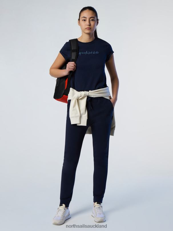 ORGANIC COTTON SWEATPANTS Navy blue Clothing Women X20HV612 North Sails